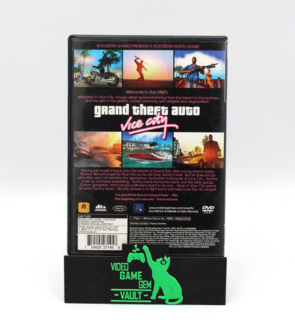 Grand Theft Auto: Vice City (PlayStation 2, PS2, 2002) CIB + Manual/Map! Black Label