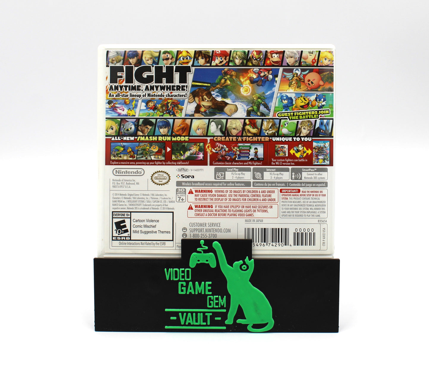 Super Smash Bros. (Nintendo 3DS, 2014) CIB + Manual, Tested! [Black Label]