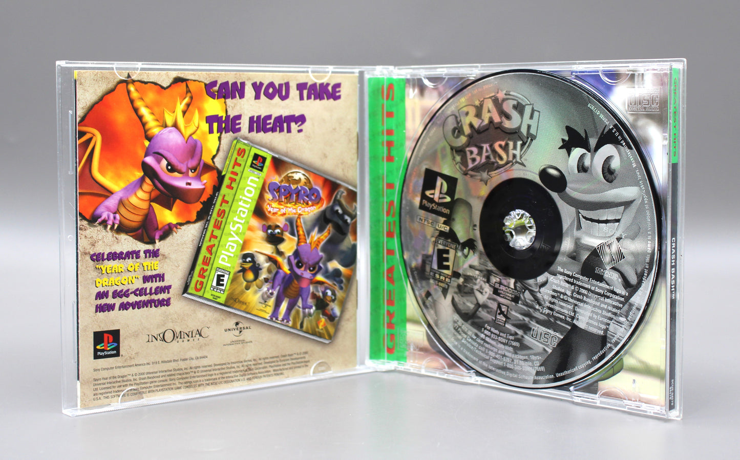 Crash Bash (Sony PlayStation, PS1, 2000) Greatest Hits, Complete CIB