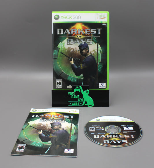 Darkest of Days (Xbox 360, 2009) CIB W/Manual, Tested!