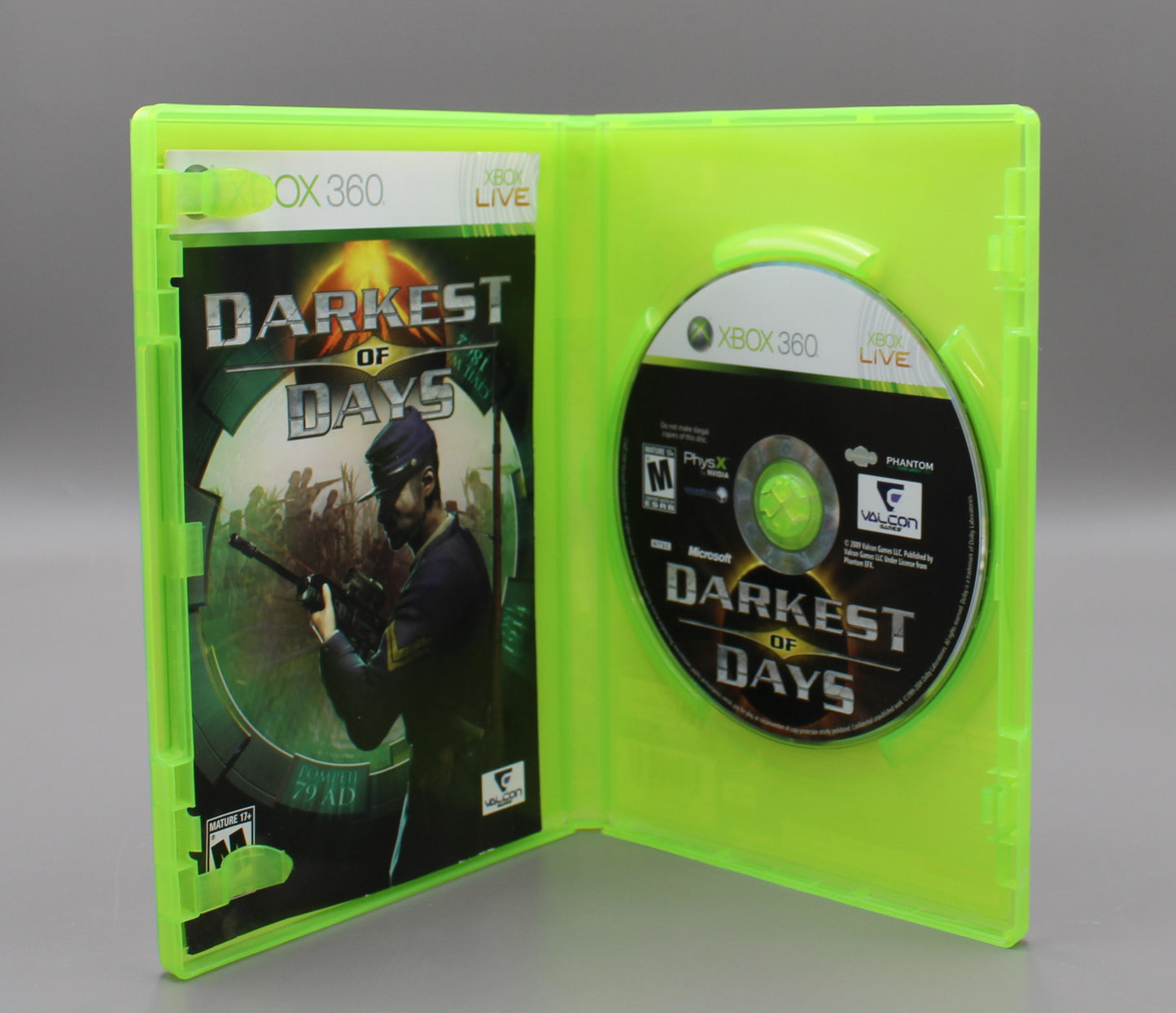 Darkest of Days (Xbox 360, 2009) CIB W/Manual, Tested!