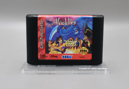 Disney's Aladdin (Sega Genesis, 1993) Game Cartridge, Cleaned & Tested!