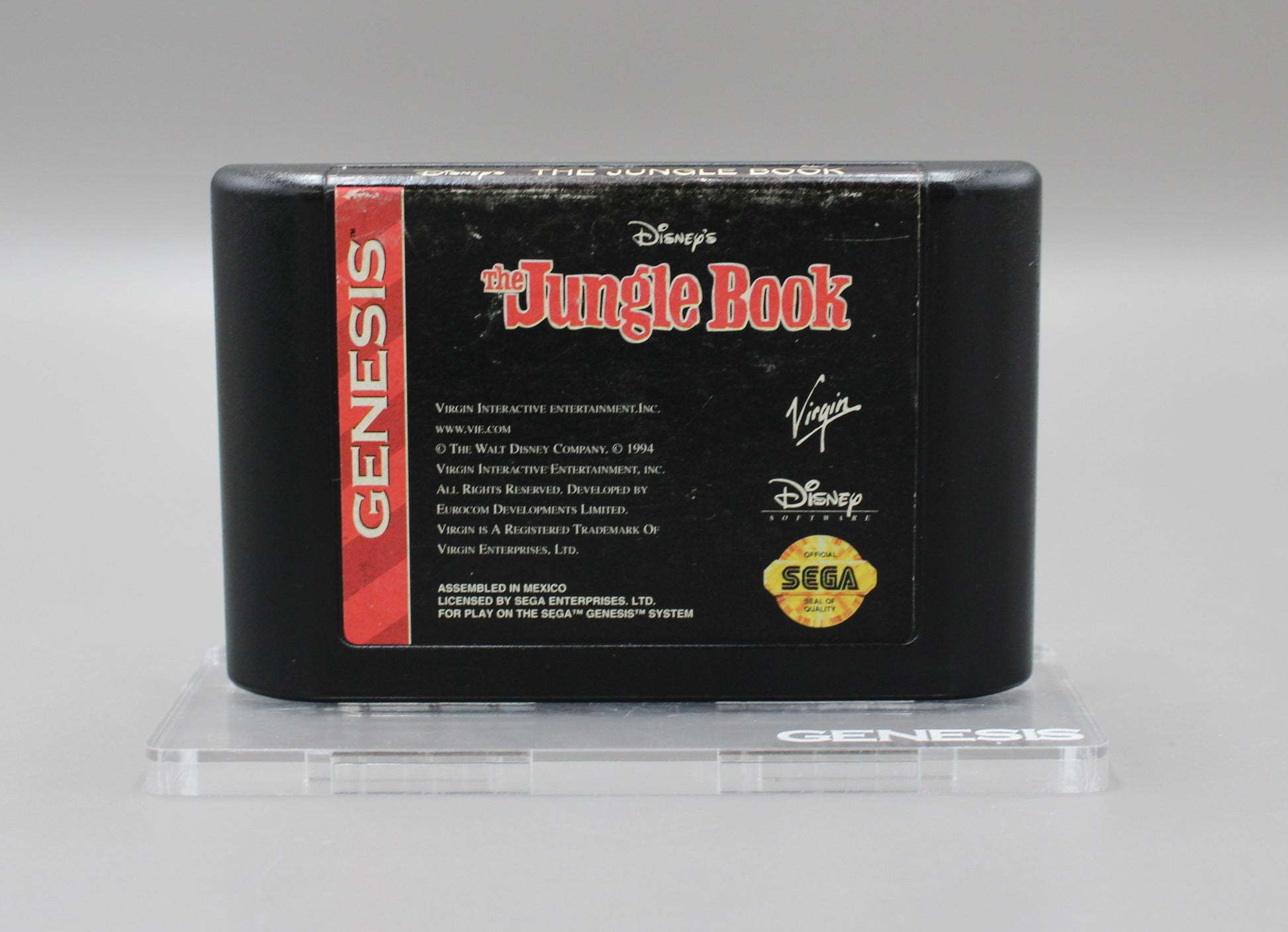 The Jungle Book (Sega Genesis, 1994) Game Cartridge, Cleaned & Tested!