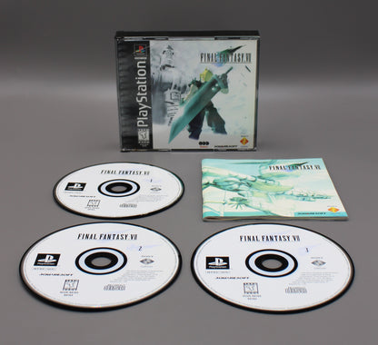 Final Fantasy VII 7 Misprint (PlayStation 1, PS1, 1997) CIB, Floating i