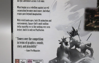 Final Fantasy VII 7 Misprint (PlayStation 1, PS1, 1997) CIB, Black Label!