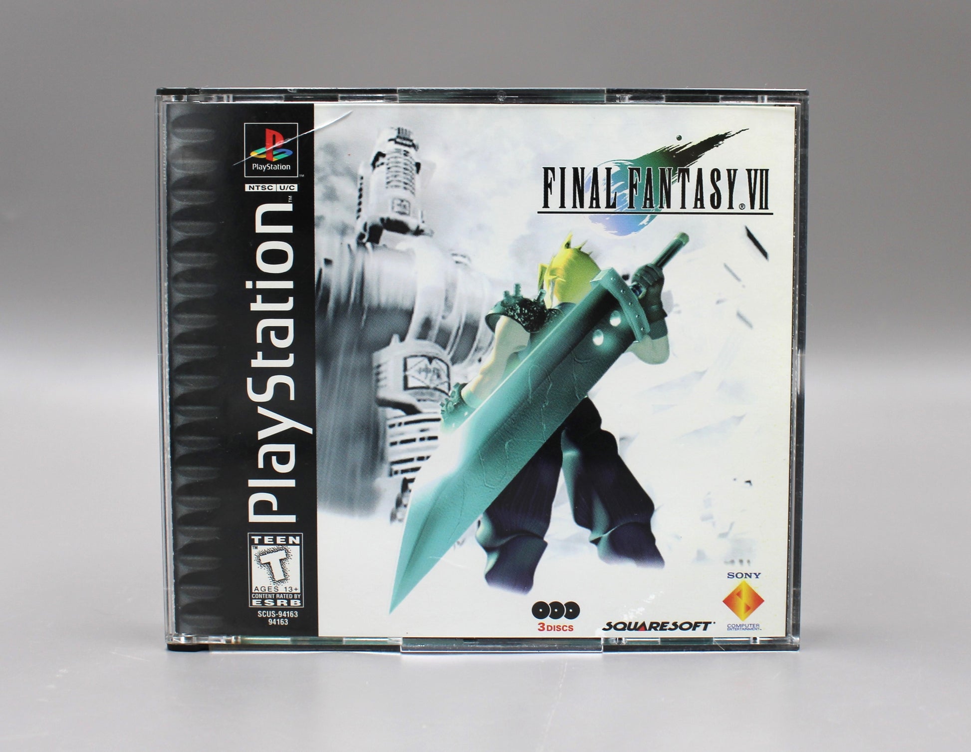 Final Fantasy VII 7 Misprint (PlayStation 1, PS1, 1997) CIB, Black Label!