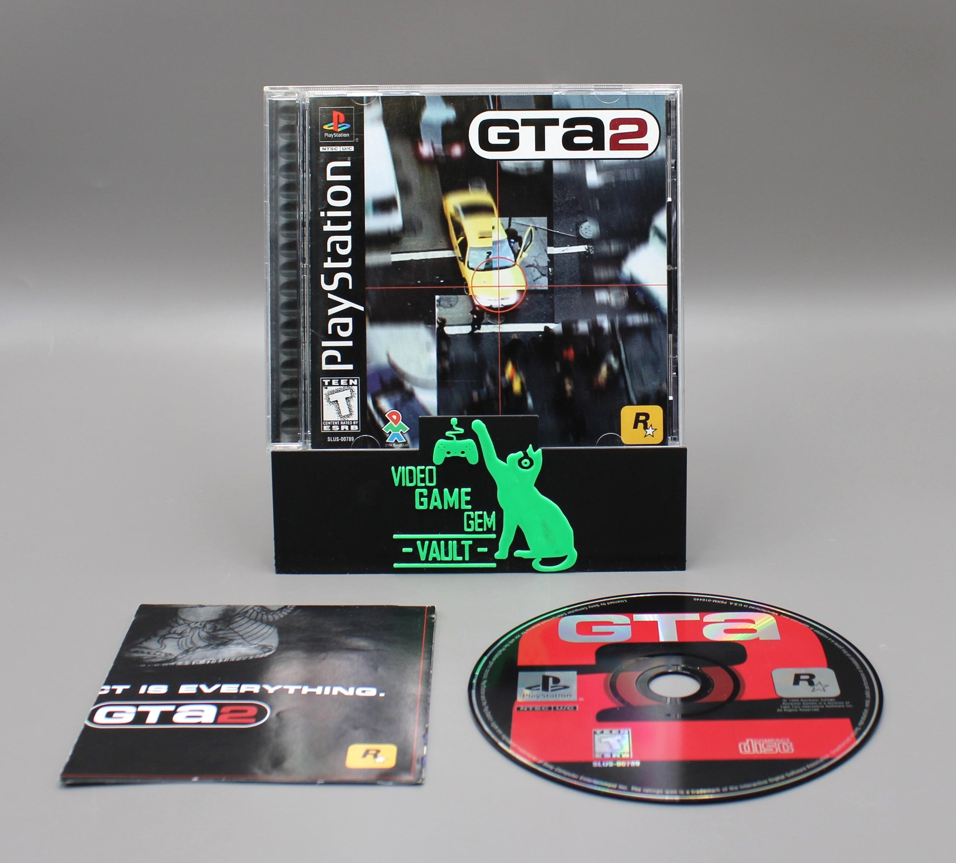 GTA Grand Theft Auto 2 (PlayStation One, PS1, 1999) CIB W/Map!