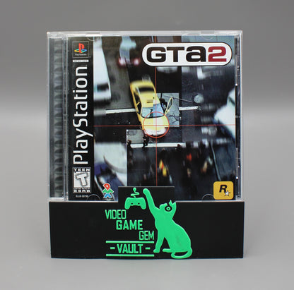 GTA Grand Theft Auto 2 (PlayStation One, PS1, 1999) CIB W/Map!