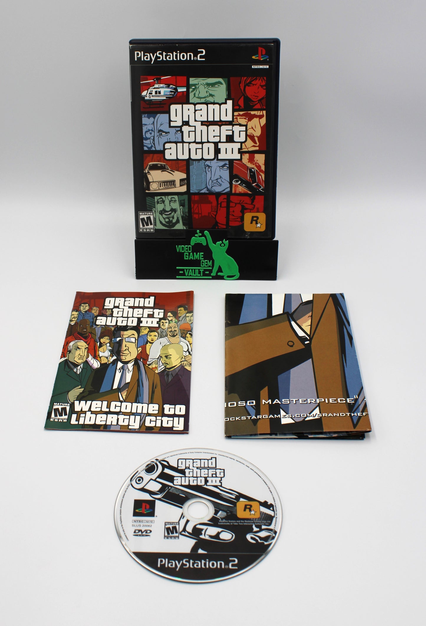 GTA Grand Theft Auto III 3 (PlayStation 2, PS2) CIB + Map/Poster & Manual!