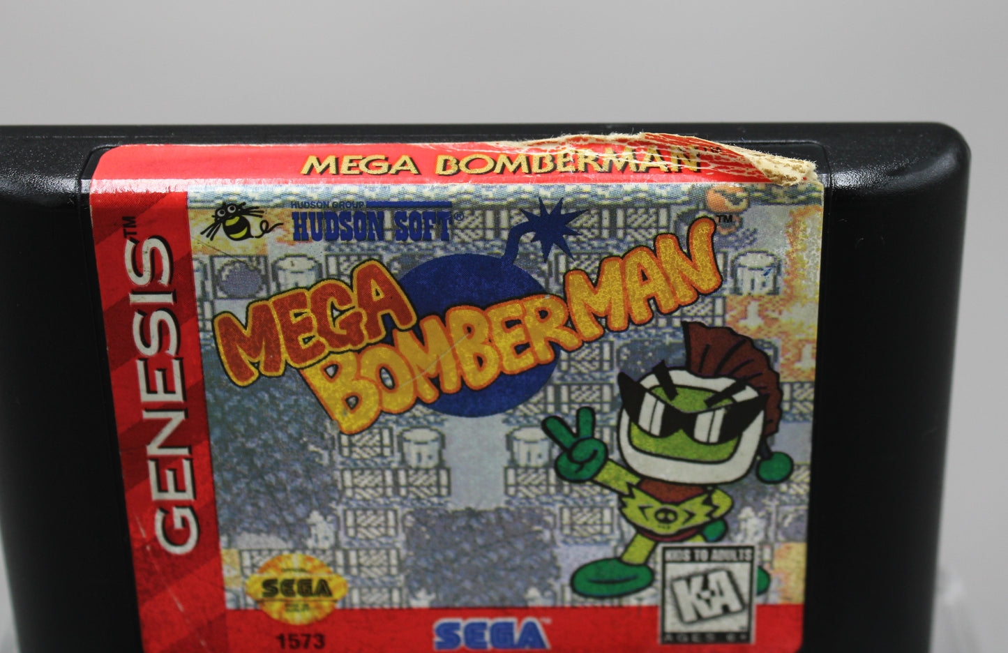 Mega Bomberman (Sega Genesis, 1994) Game Cartridge, Cleaned & Tested!