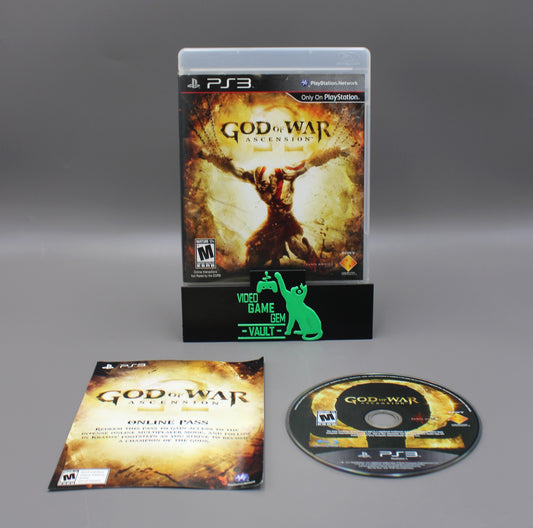 God of War Ascension (Sony PlayStation 3, PS3, 2013) CIB W/Insert!