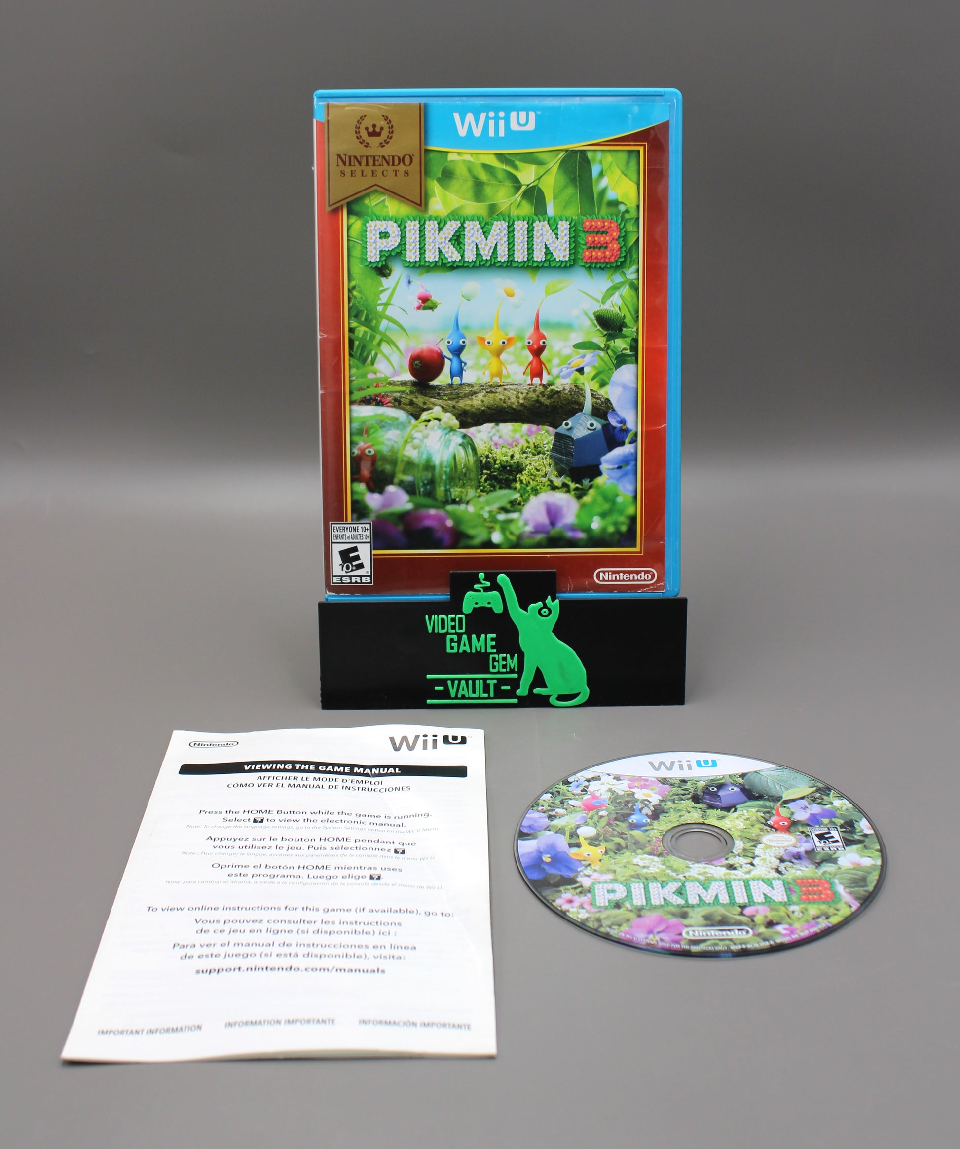 Pikmin 3 (Nintendo Wii U, 2013) CIB, Complete W/Insert!