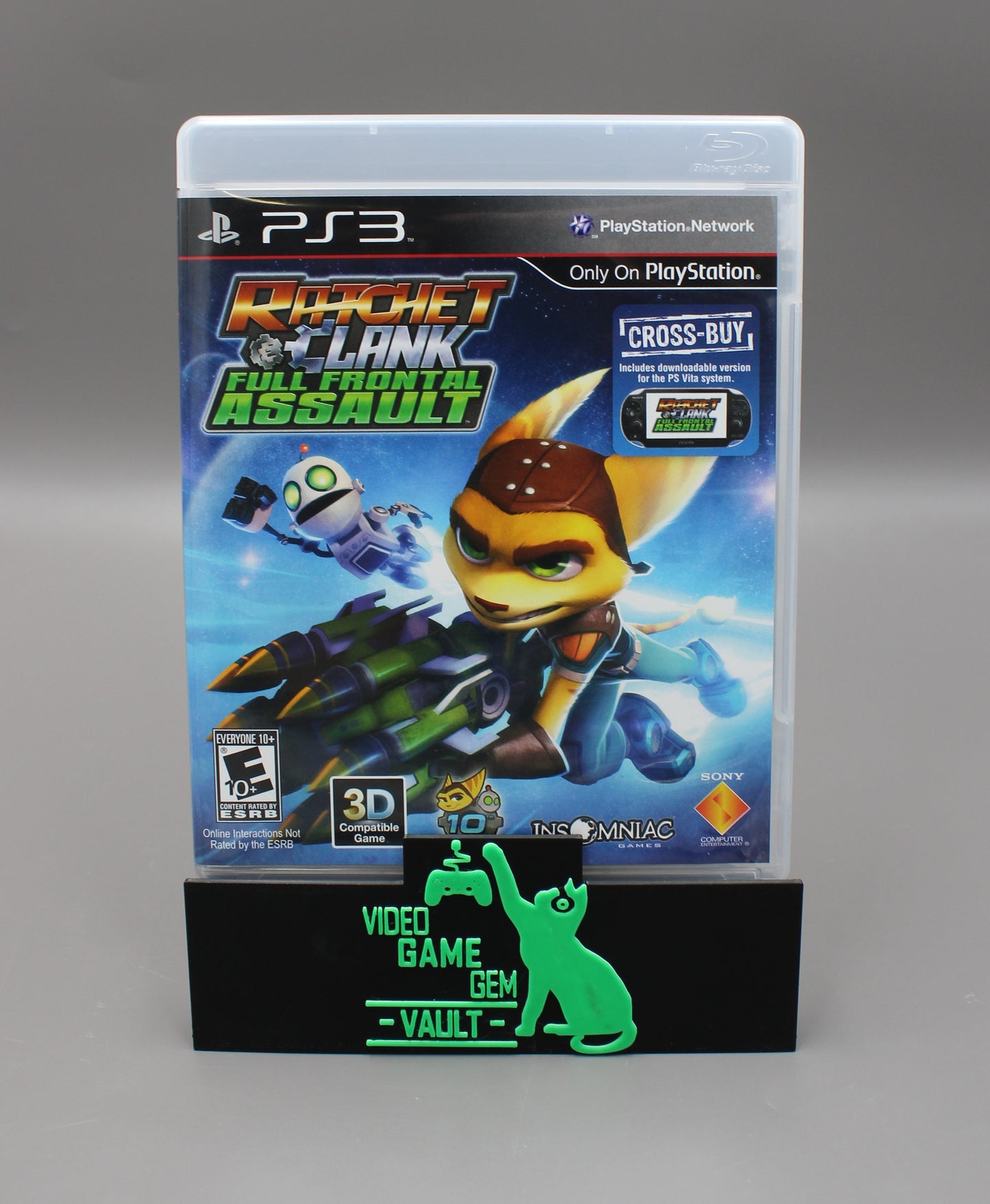 Ratchet & Clank: Full Frontal Assault (PlayStation 3, PS3, 2012) CIB W/Insert! Tested