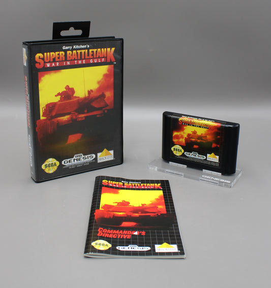 Super Battletank: War in the Gulf (Sega Genesis, 1992) CIB, Complete W/Manual!