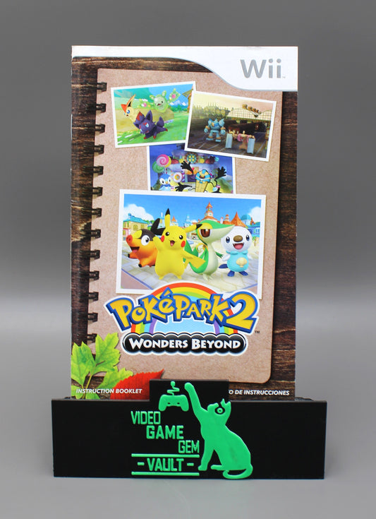 Poképark 2: Wonders Beyond Replacement Manual Booklet Only (Nintendo Wii)