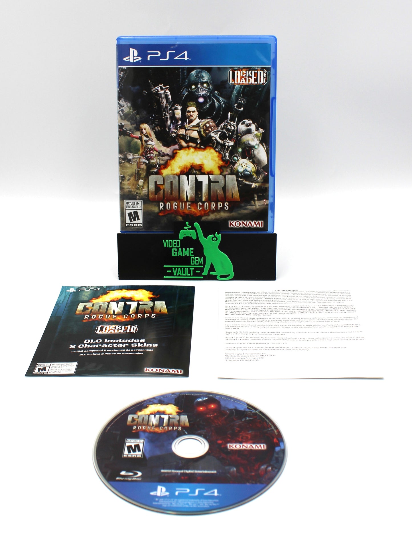 Contra: Rogue Corps (PlayStation 4, PS4, 2019) CIB W/Inserts!