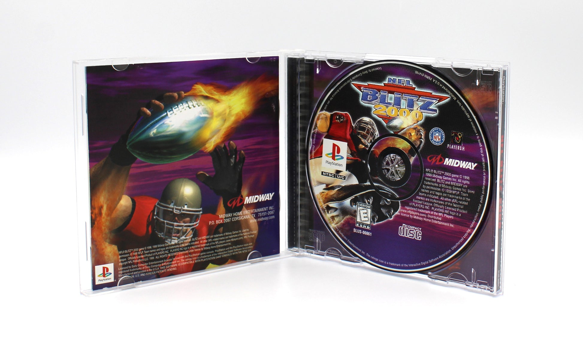 NFL Blitz 2000 (Sony PlayStation 1, PS1, 1999) CIB W/Reg Card [Black Label]