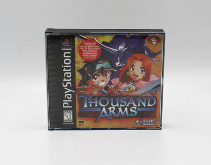 Thousand Arms (Sony PlayStation 1, PS1, 1999) No Manual [2 Discs] Tested!