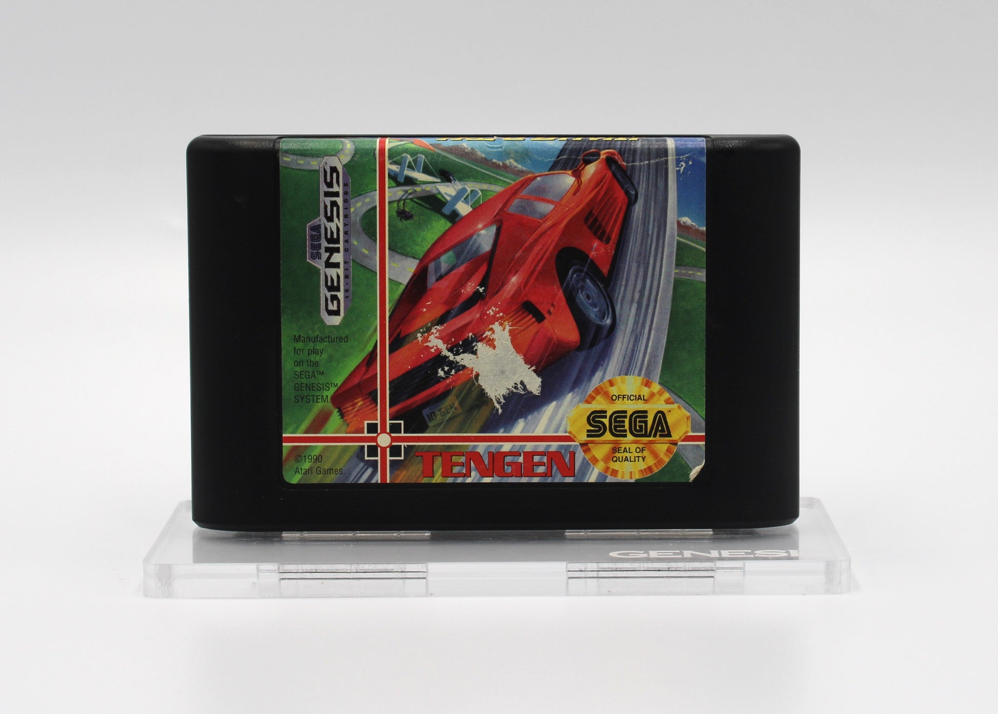 Hard Drivin' (Sega Genesis, 1991) Game Cartridge, Tested! [Tengen]