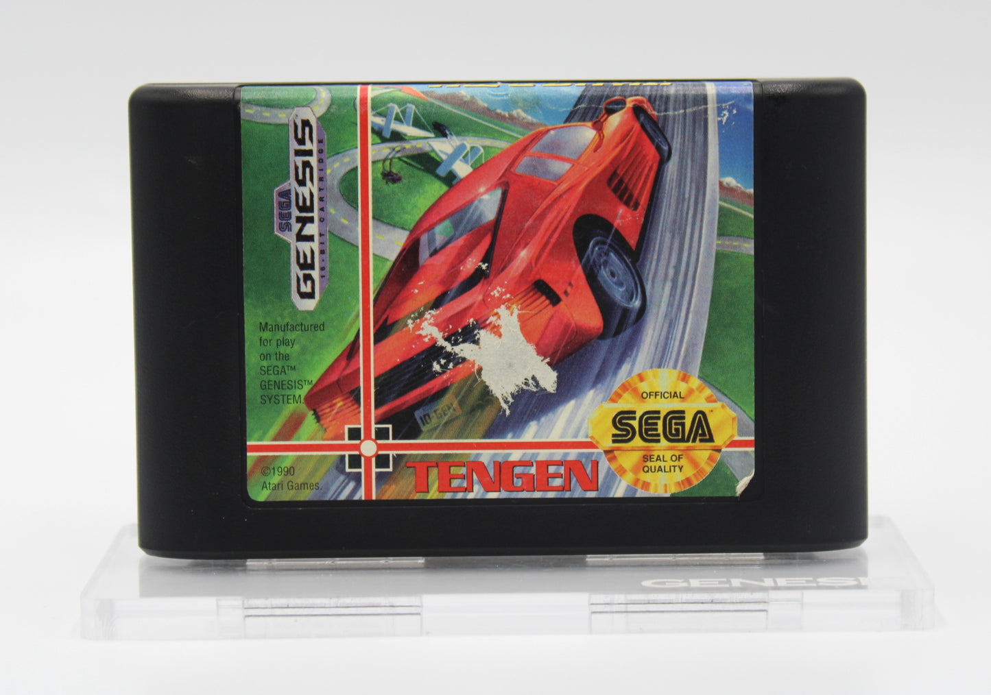 Hard Drivin' (Sega Genesis, 1991) Game Cartridge, Tested! [Tengen]