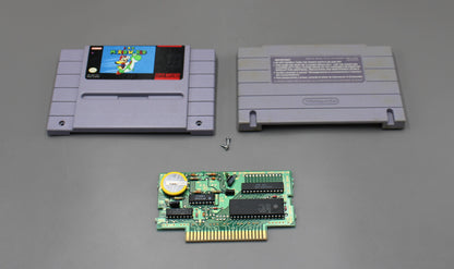 Red Shell Restored Super Nintendo SNES Console, New Pico Fuse! Bundle