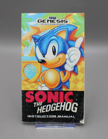 Sonic The Hedgehog (Sega Genesis, 1991) CIB W/Manual, Retail Version!