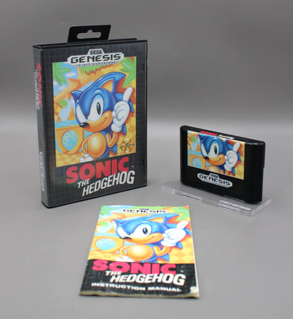 Sonic The Hedgehog (Sega Genesis, 1991) CIB W/Manual, Retail Version!