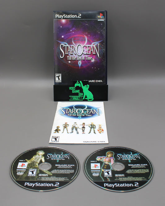 Star Ocean: Till the End of Time (Sony PlayStation 2, PS2, 2004) CIB [2 Discs]