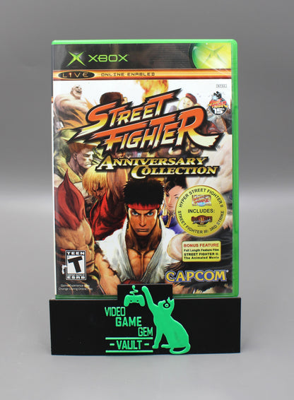 Street Fighter Anniversary Collection (Xbox, 2005) No Manual, Tested!