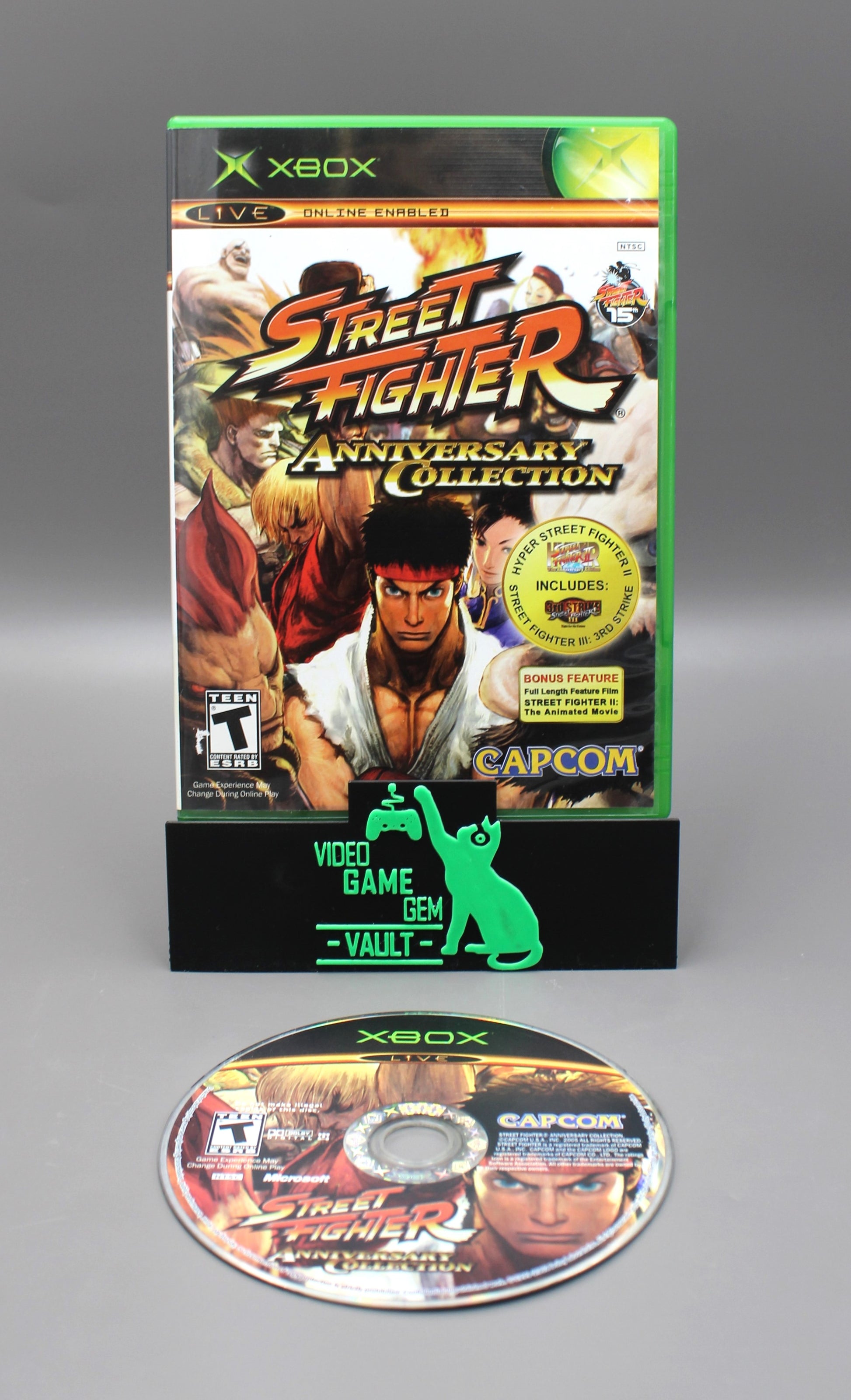 Street Fighter Anniversary Collection (Xbox, 2005) No Manual, Tested!