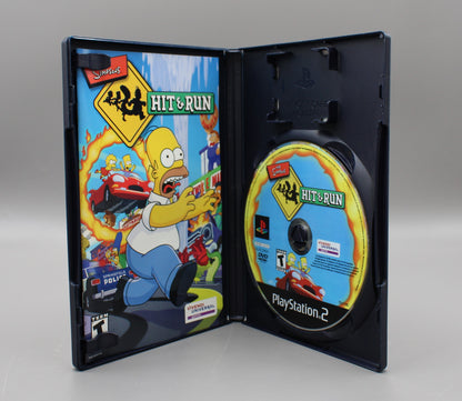 The Simpsons Hit & Run (Sony PlayStation 2, PS2, 2003) CIB W/Reg Card, Black Label