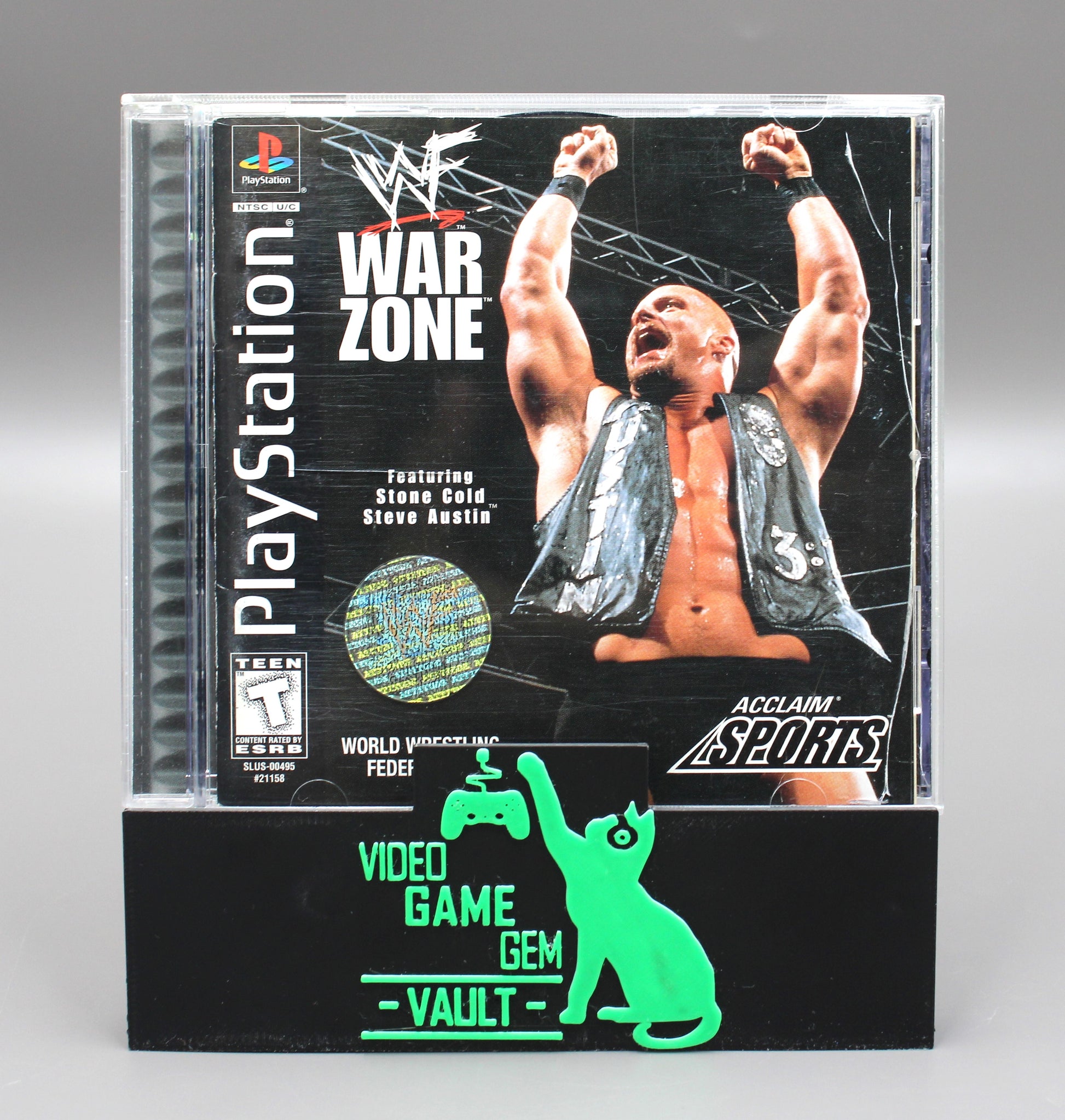 WWF War Zone (Sony PlayStation 1, PS1, 1998)  Black Label